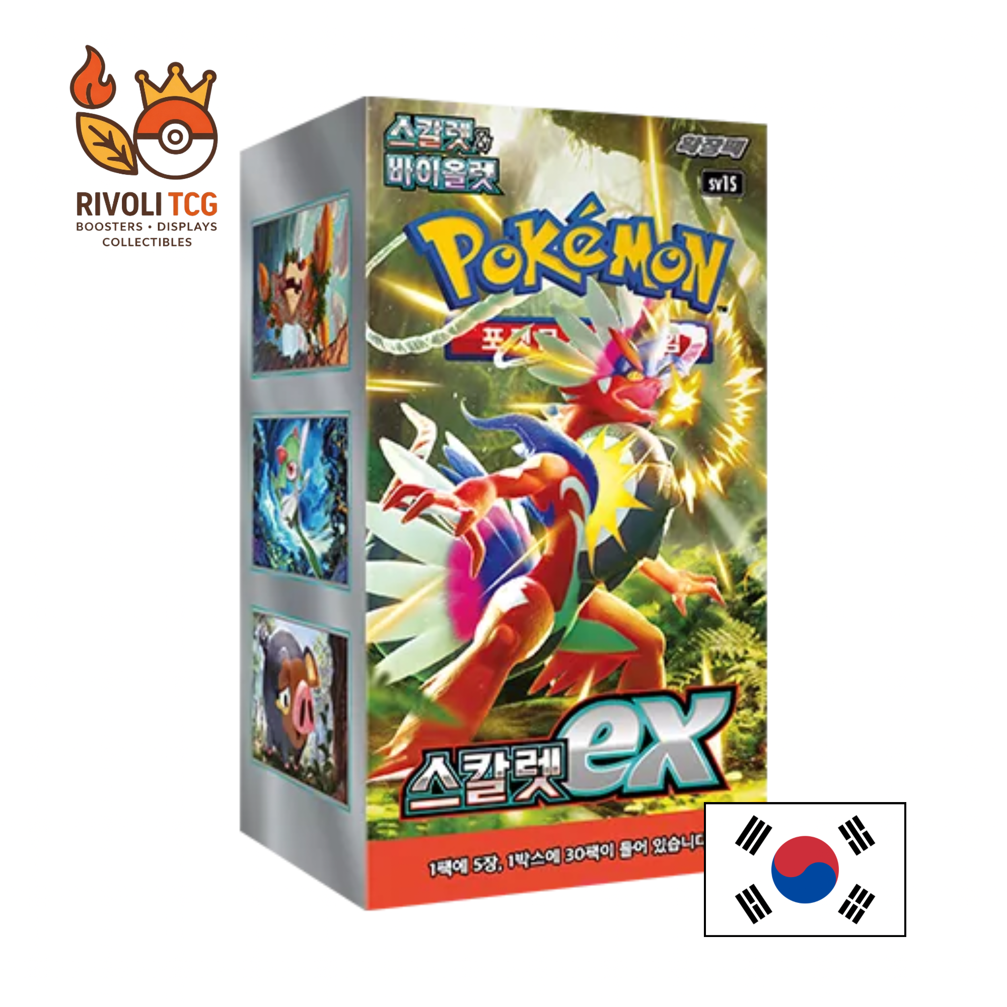 Display Pokémon JCC – Scarlet ex (SV1S) – Version Coréenne – Boîte de 30 Boosters