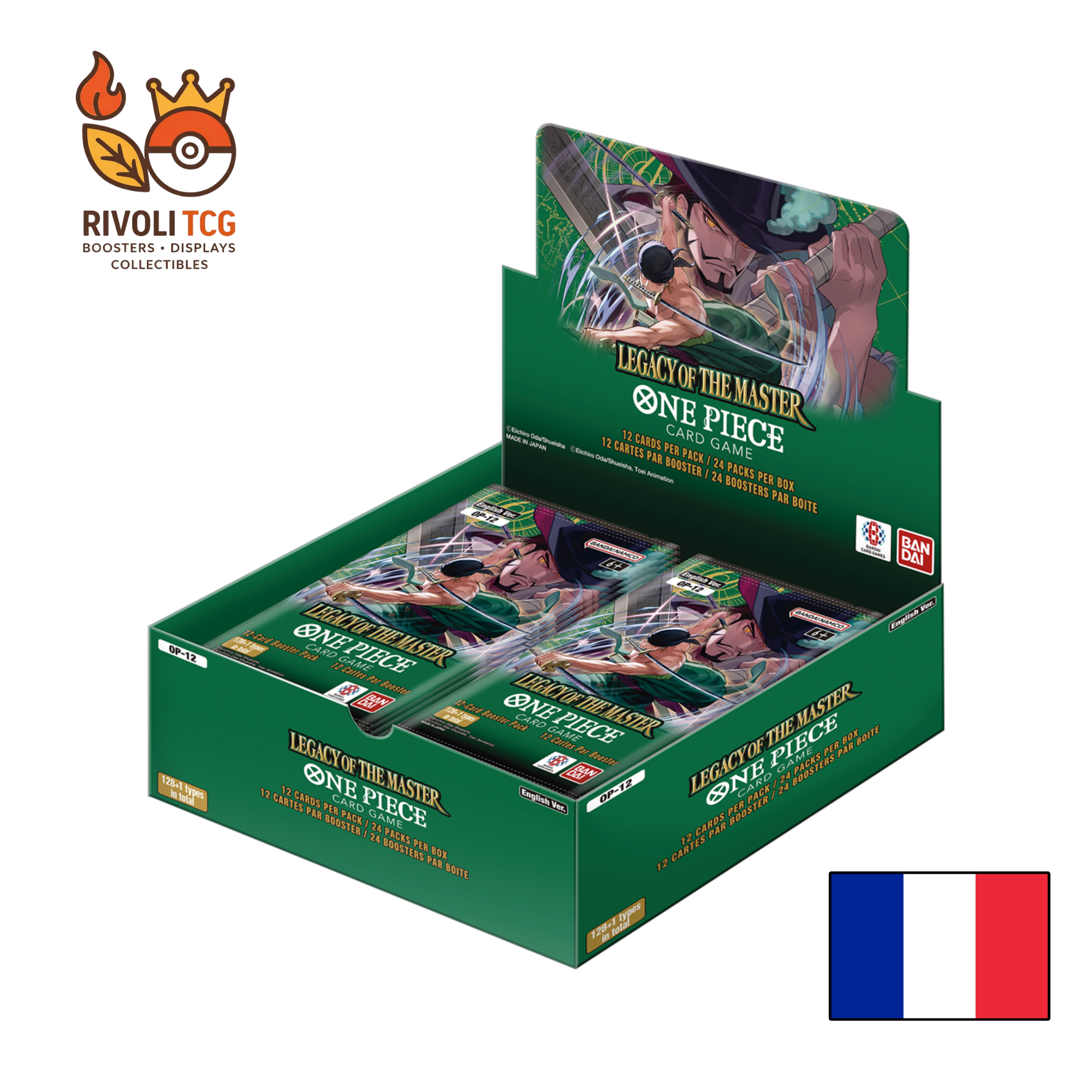 Display One Piece Français - 24 Boosters - OP 12 - l’Heritage du Maître