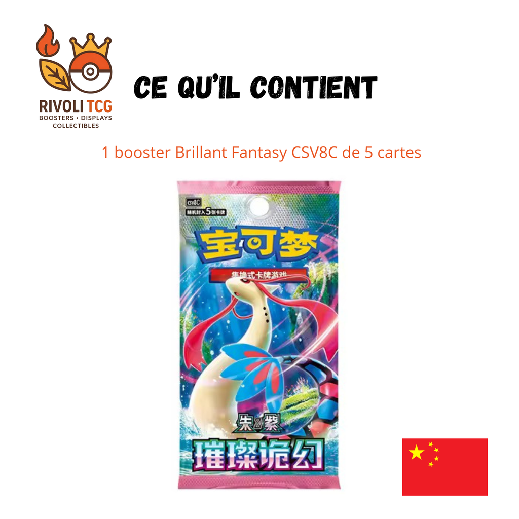 Pokémon TCG Chinois | 30th Celebration Promo Pack — Carte + Cadre Acrylique + Booster CSV8C