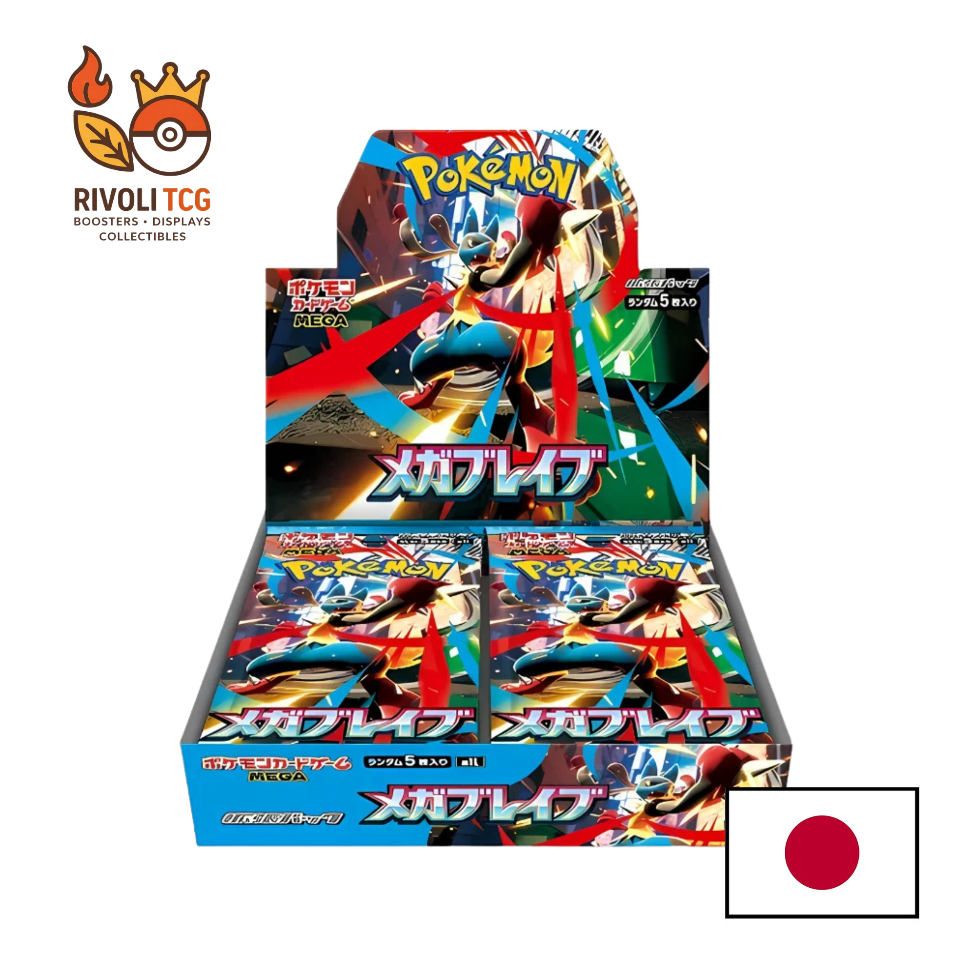 Display Pokémon JCC – Mega Brave (M1L) – Version Japonaise – Boîte de 30 Boosters