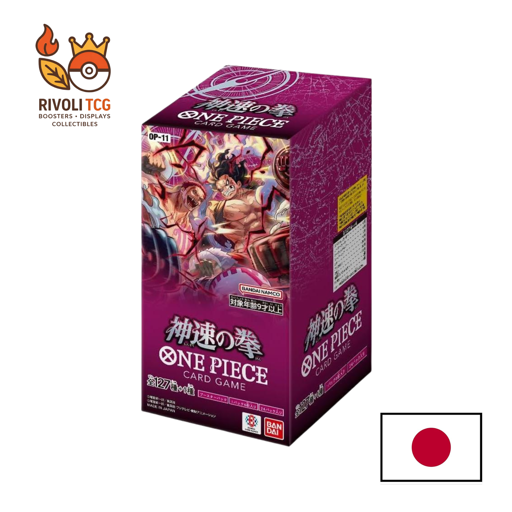 Display One Piece Card Game – Fist of Godspeed (OP-11) – Version Japonaise – Boîte de 24 Boosters