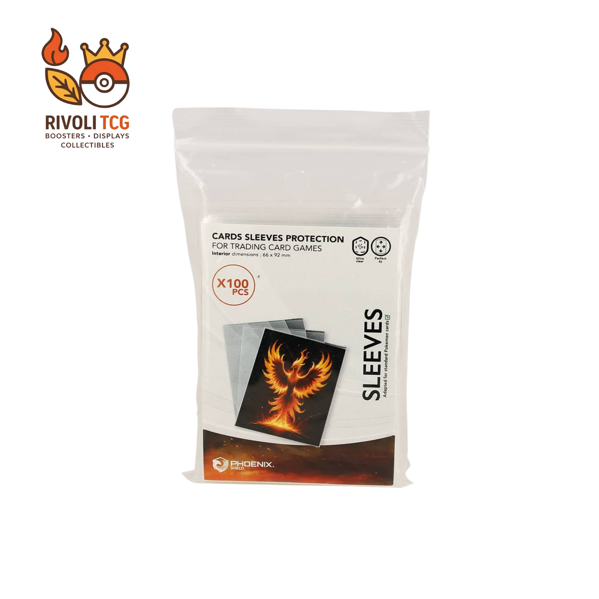100 Sleeves Protection - Phœnix Shield