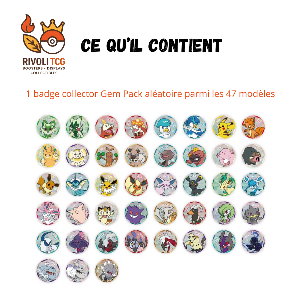Pokémon TCG Chinois | Gem Pack Badge Set — 3 Boosters + Carte Promo + Badge