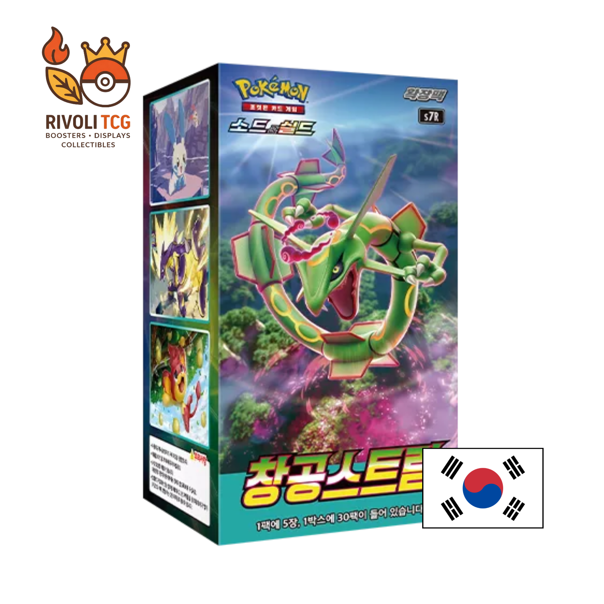 Display Pokémon JCC – Blue Sky Stream (S7R) – Version Coréenne – Boîte de 30 Boosters