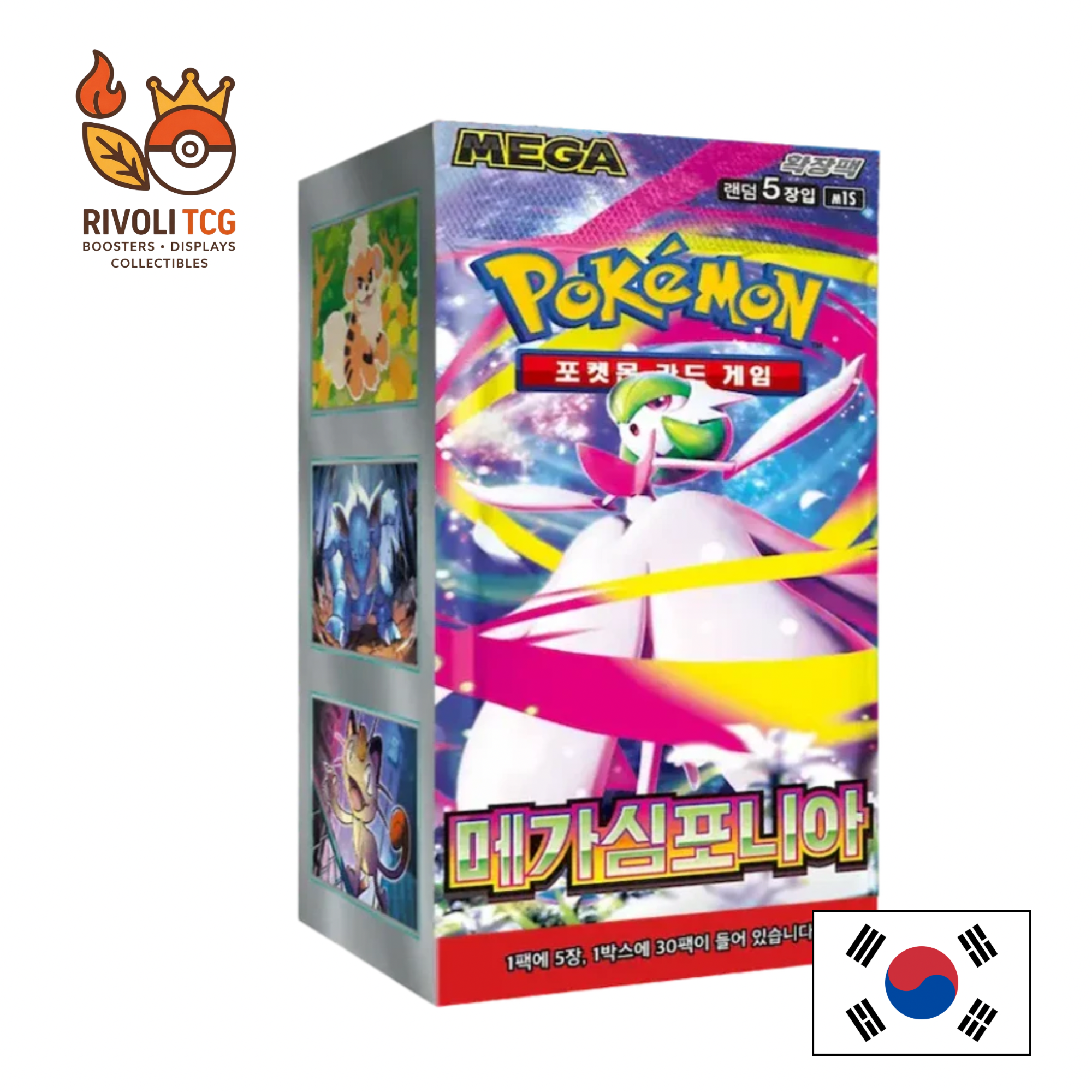 Display Pokémon JCC – Mega Symphonia (M1S) – Version Coréenne – Boîte de 30 Boosters
