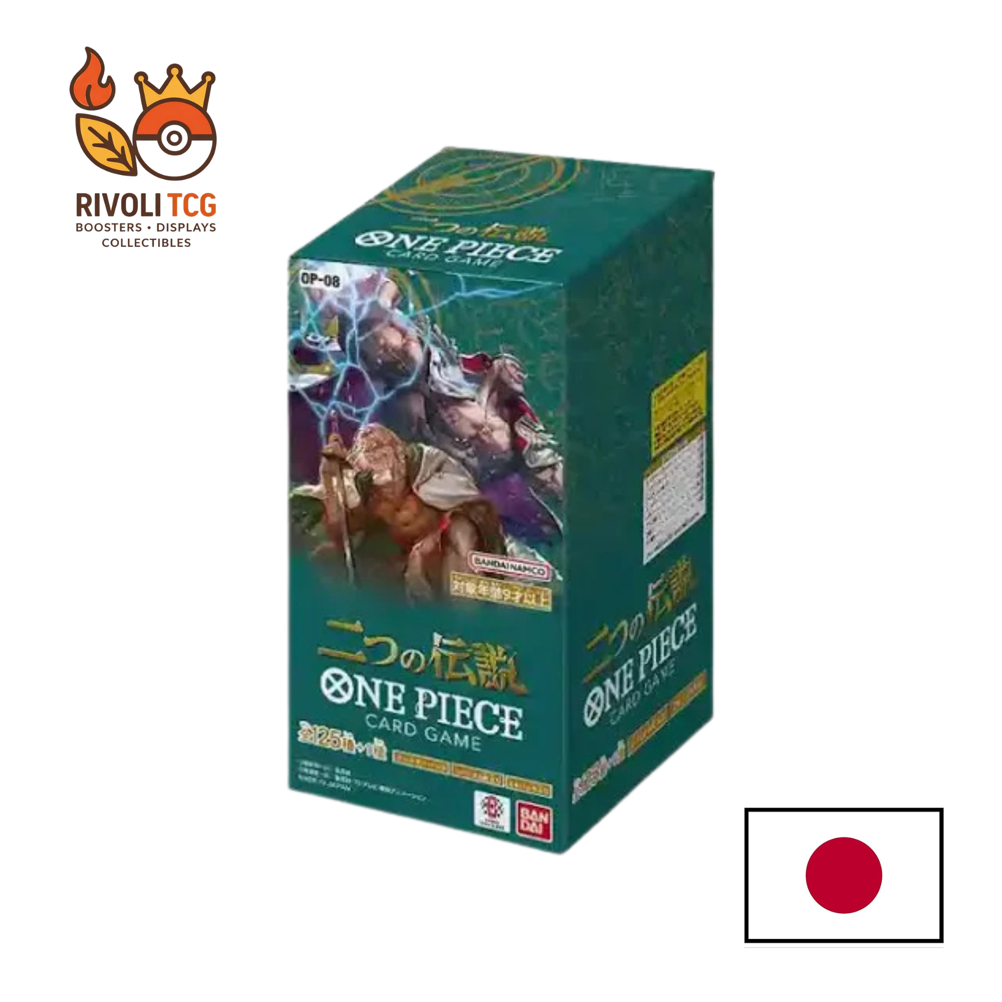 Display One Piece Card Game – Two Legends (OP-08) – Version Japonaise – Boîte de 24 Boosters