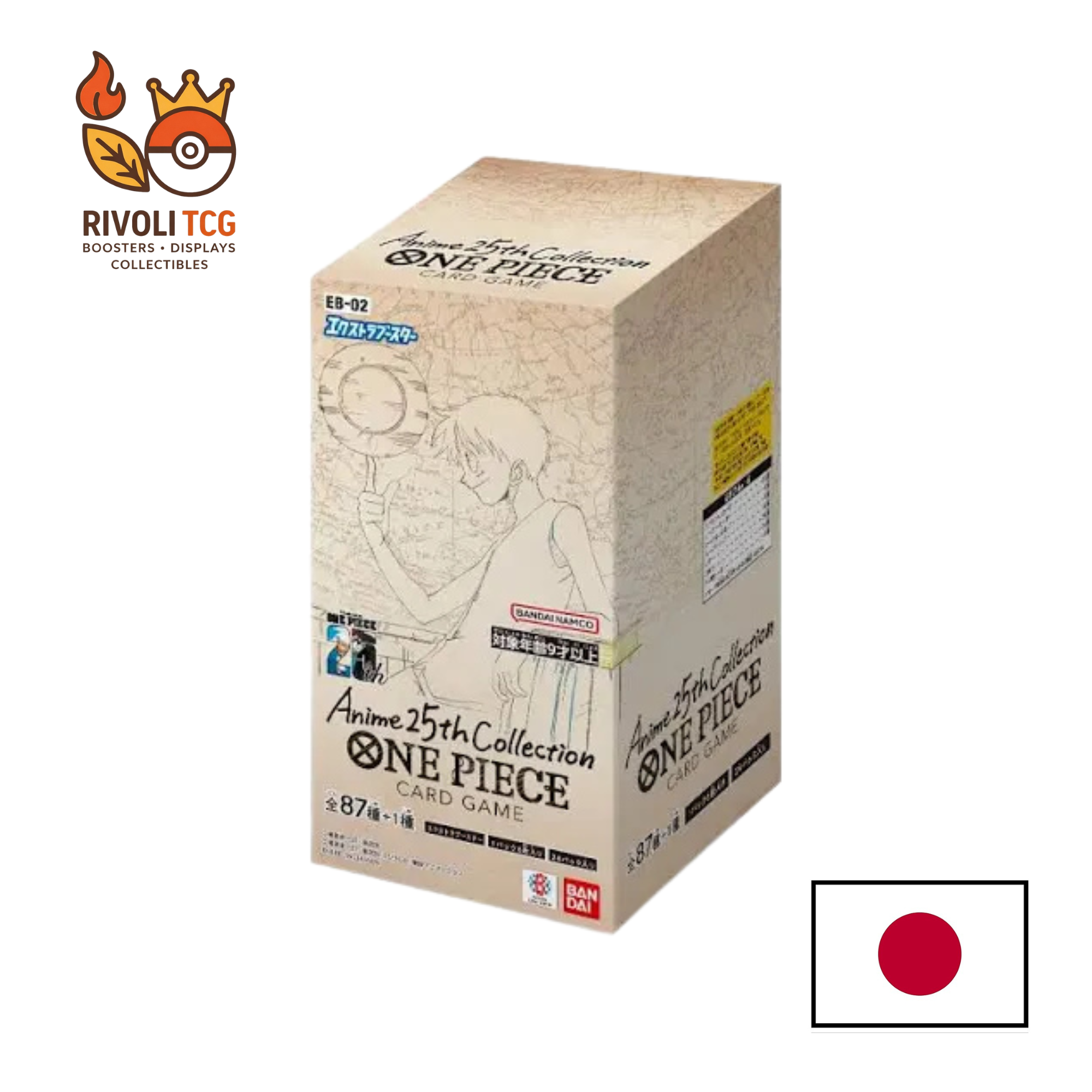 Display One Piece Card Game – Anime 25th Collection (EB-02) – Version Japonaise – Boîte de 24 Boosters