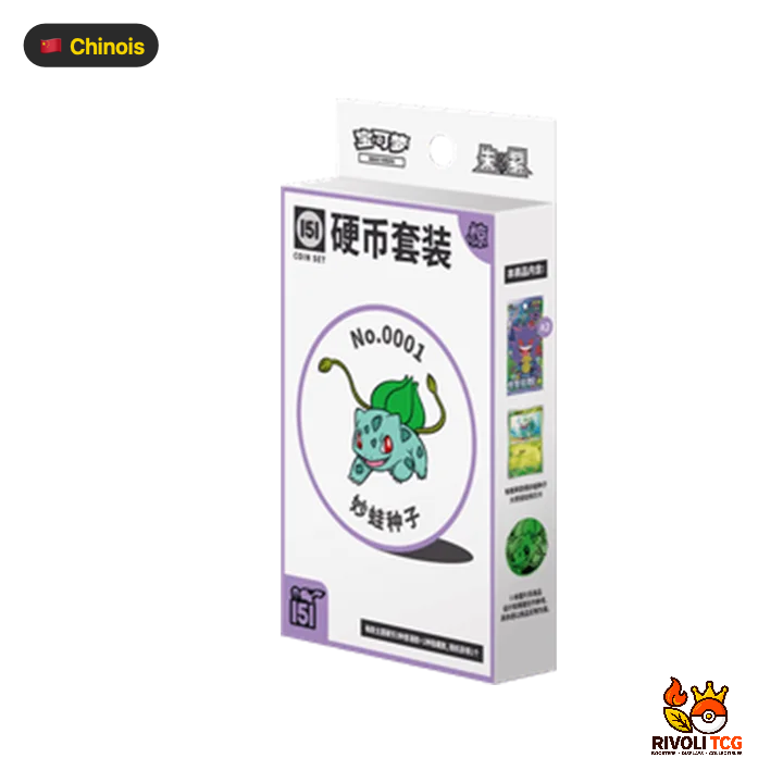 Pokémon TCG – Coin Set 5 (Modèle Aléatoire) | Collect 151 Surprise | Chinois Simplifié – Exclusif Chine 2025