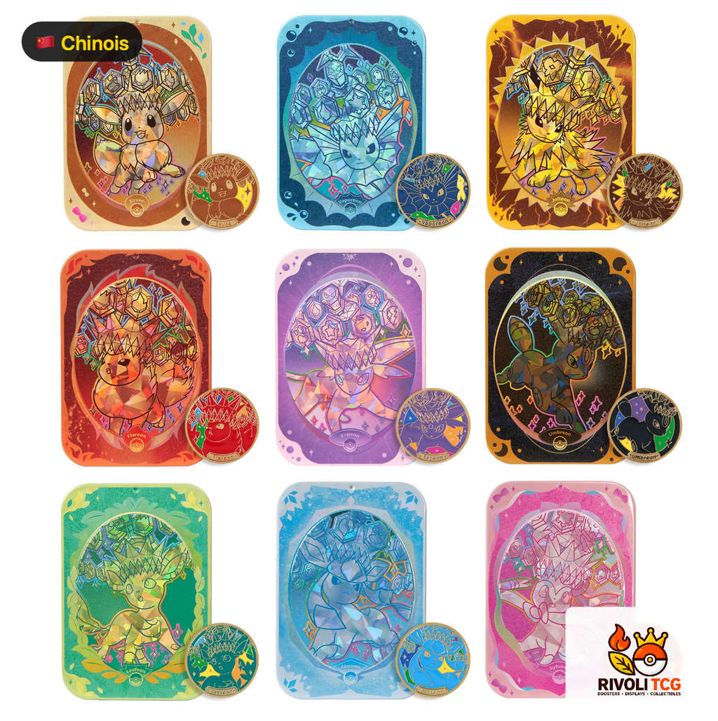 Mini-Tin Évoli & Évolutions — Coffret Accessoires Collector Terastal Grand Gathering (Chinois Simplifié)
