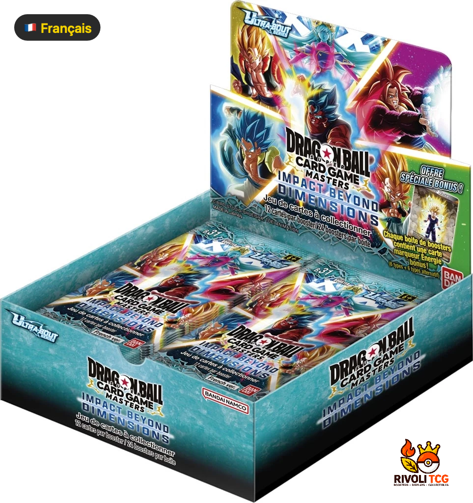 Display Dragon Ball Super Card Game Masters — Impact Beyond Dimensions (B31) — Français — 24 Boosters