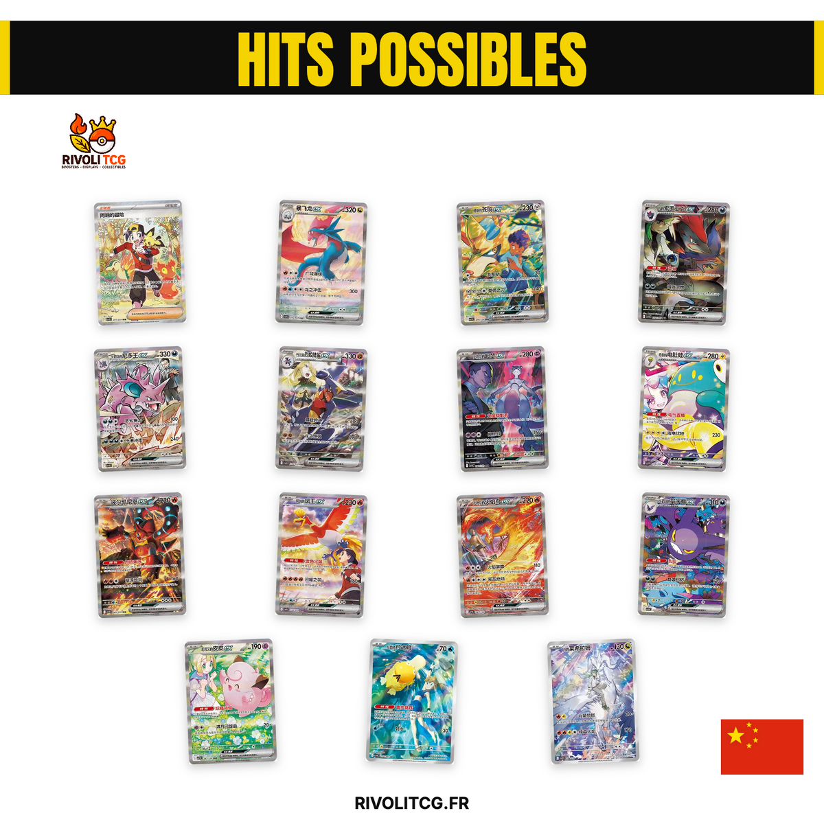 Display Pokémon – Chasing Glory Together (共逐荣光) CSV10C – Slim Box – Chinois Simplifié – 15 Boosters