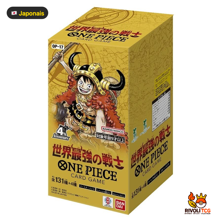 Display One Piece OP-17 — The World's Strongest Warriors — Japonais — 24 Boosters
